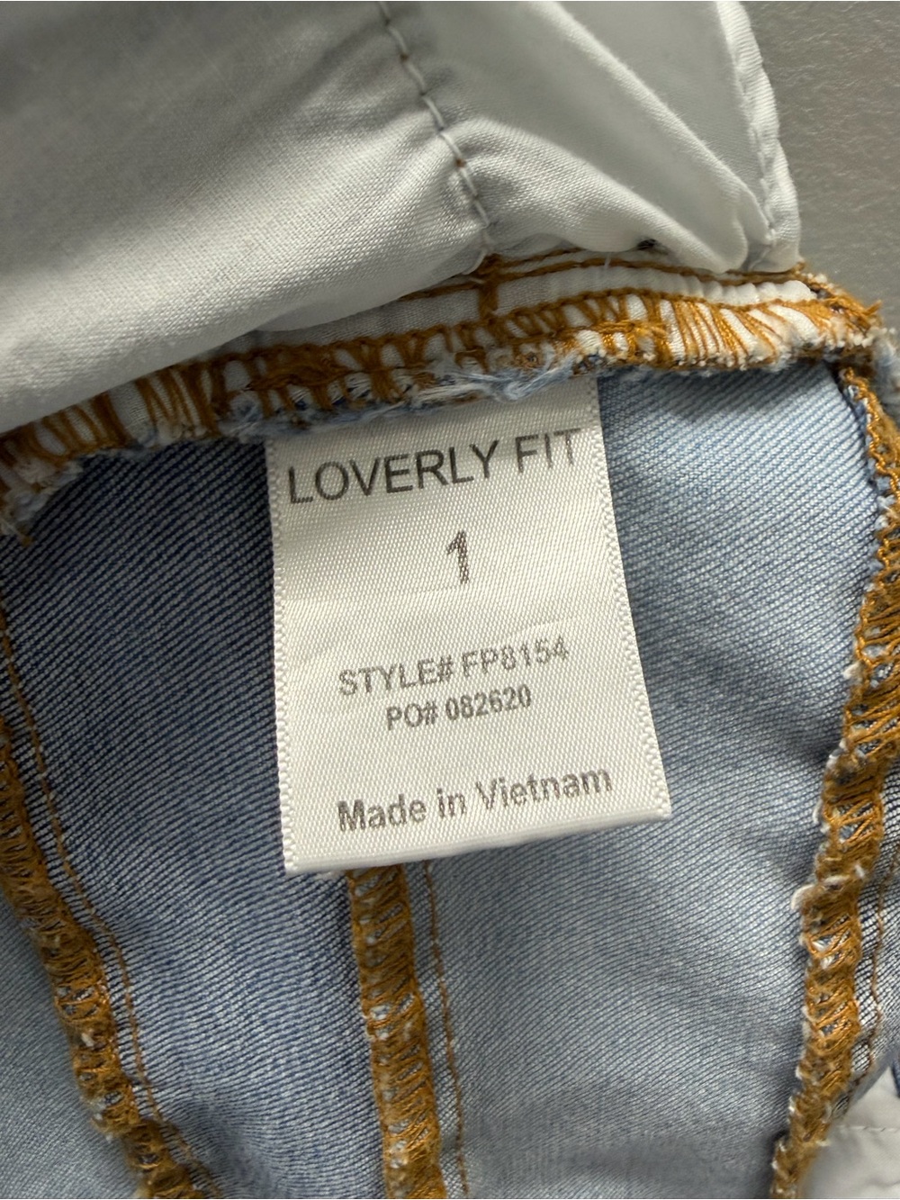 Frayed Stripe Two-Tone Blue Women's Jeans - Picture 4 of 4